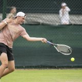 Dominic Stricker était un peu trop court face au Français. KEYSTONE/ALESSANDRO DELLA VALLE
